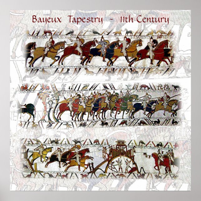 Bayeux Tapestry 1100-talet Poster (Framsidan)