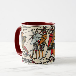 BAYEUX TAPESTRY BATTLE OF HASTINGINGS NORMAN KNIGH MUGG