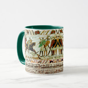 BAYEUX TAPESTRY,BATTLE OF HASTINGINGS,NORMAN KNIGH MUGG