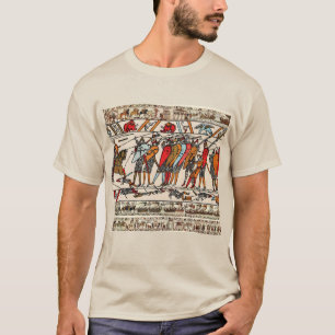 BAYEUX TAPESTRY,BATTLE OF HASTINGINGS,NORMAN KNIGH T SHIRT