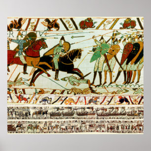 BAYEUX TAPESTRY,BATTLE OF HASTINGS ,NORMAN KNIGHTS POSTER