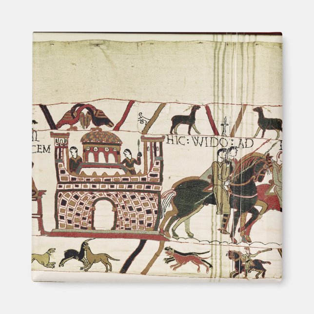 Bayeux Tapestry Earl Harold till Duke of Normany Magnet (Framsidan)