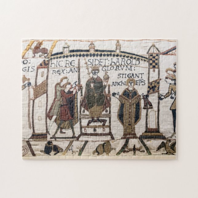 Bayeux Tapestry - Kung Harold Coronation Pussel (Horisontell)