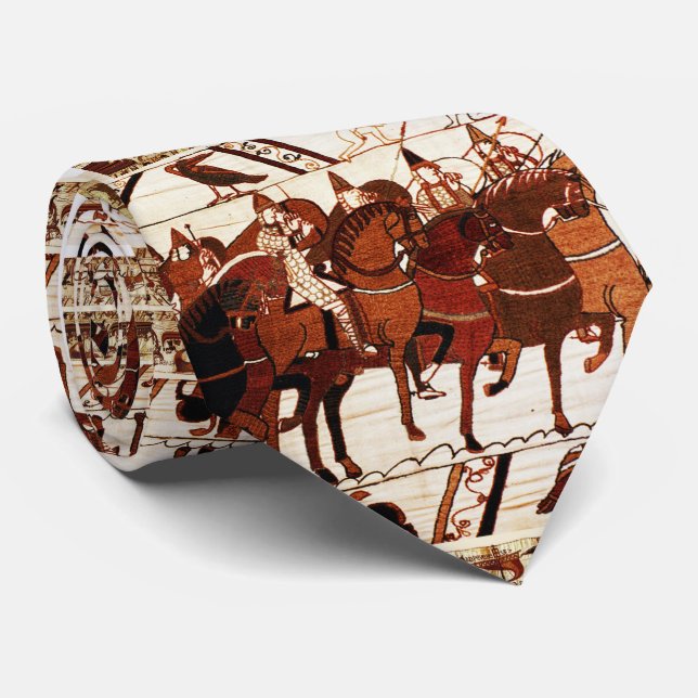 BAYEUX TAPESTRY NORMAN ARMY, KNIGHTS HORSEBACK SLIPS (Rullad)