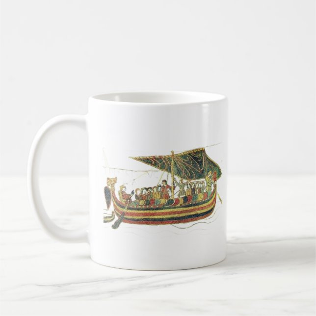 Bayeux Tapestry Sailing scen Kaffemugg (Vänster)