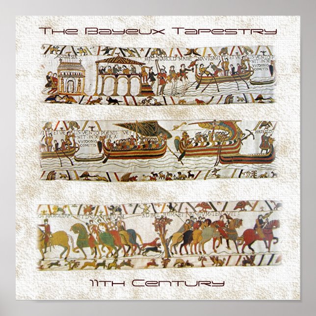 Bayeux Tapestry Scene Poster (Framsidan)