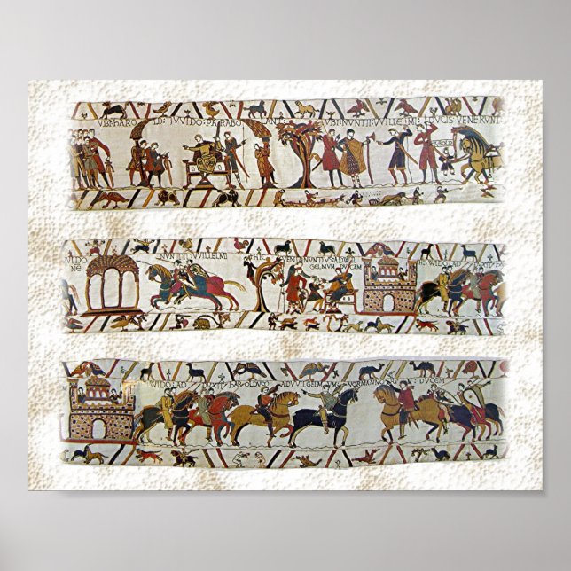 Bayeux Tapestry Scene Poster (Framsidan)