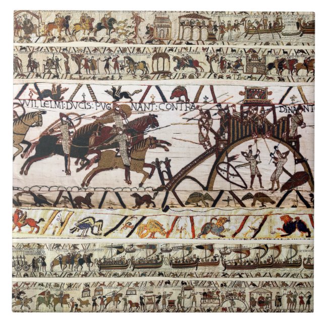 BAYEUX TAPESTRY SIEGE OF DINAN,ATTACK TO CASTLE KAKELPLATTA (Framsidan)