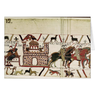 Bayeux TapestryEarl Harold till hertigen av Hälsningskort