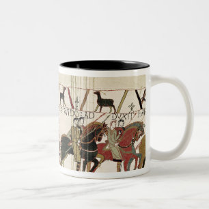 Bayeux TapestryEarl Harold till hertigen av Två-Tonad Mugg