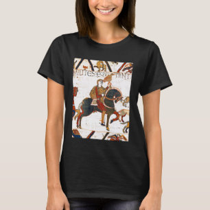 Bayeux-tapeten Scen 2 Hästar Anglo Saxisk England T Shirt