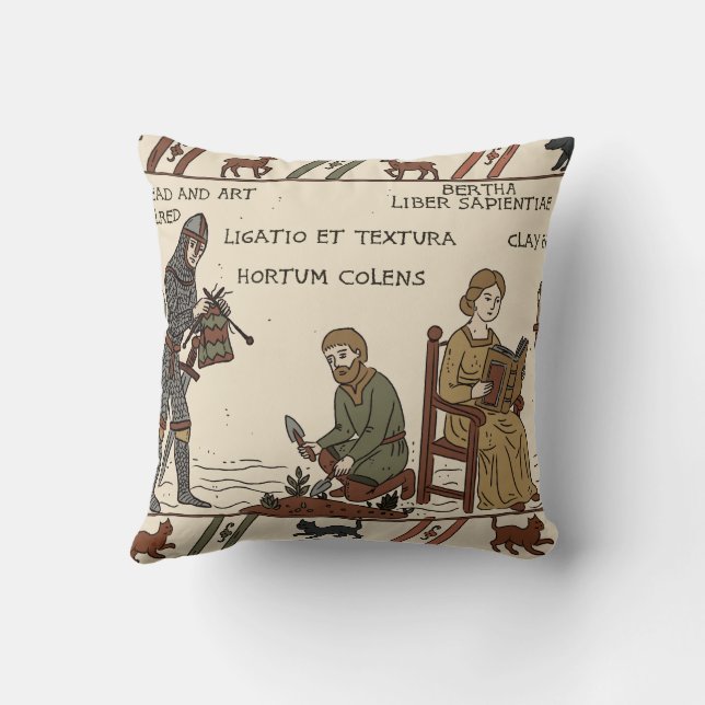 bayeux-tapetparodi kudde (Baksida)