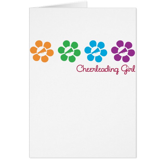 Bayflower Cheerleading Hälsningskort (Framsidan)