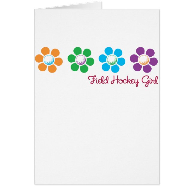 Bayflower landhockey hälsningskort (Framsidan)