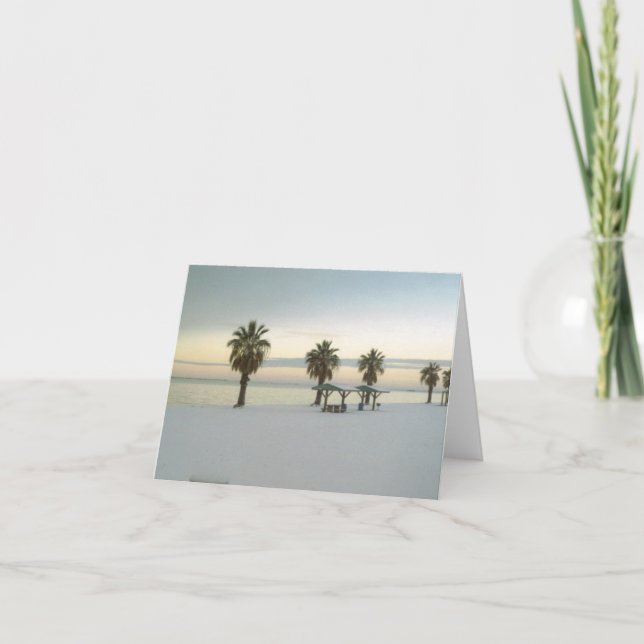 Bayfront-kort med snö kort (Framsida)