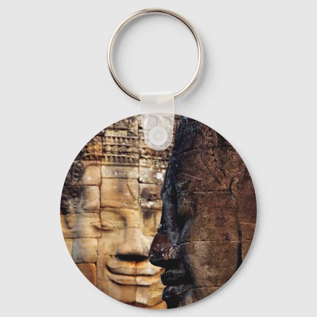 Bayon ansikte Angkor Kingdom Kambodja Nyckelring (Framsida)