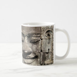 Bayon för Khmerstenansikte… tempel, Cambodja Kaffemugg