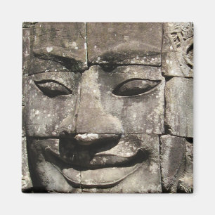 Bayon för Khmerstenansikte… tempel, Cambodja Magnet