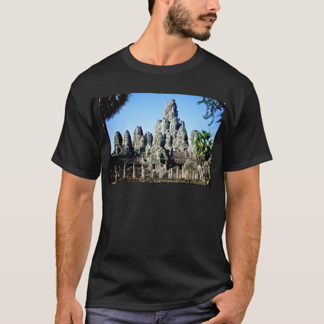 Bayon tempel i Angkor, Cambodja T-shirt (Framsida)