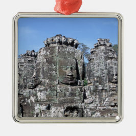 Bayon Temple i Angkor Wat - Kambodja Julgransprydnad Metall