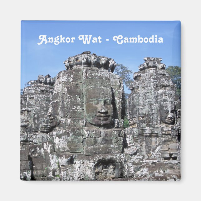Bayon Temple in Angkor Wat - Kambodja Magnet (Framsidan)