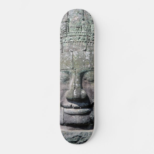 Bayon Temple in Angkor Wat - Kambodja Mini Skateboard Bräda 18,5 Cm (Framsida)