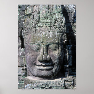 Bayon Temple in Angkor Wat - Kambodja Poster