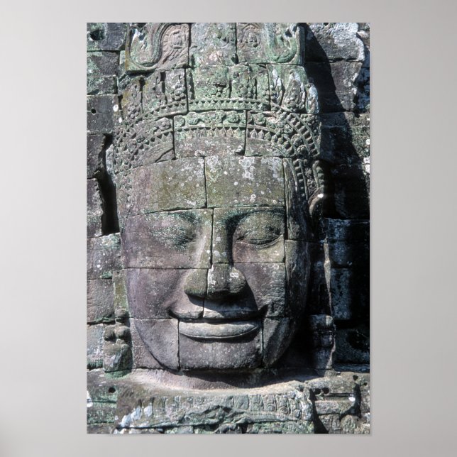 Bayon Temple in Angkor Wat - Kambodja Poster (Framsidan)