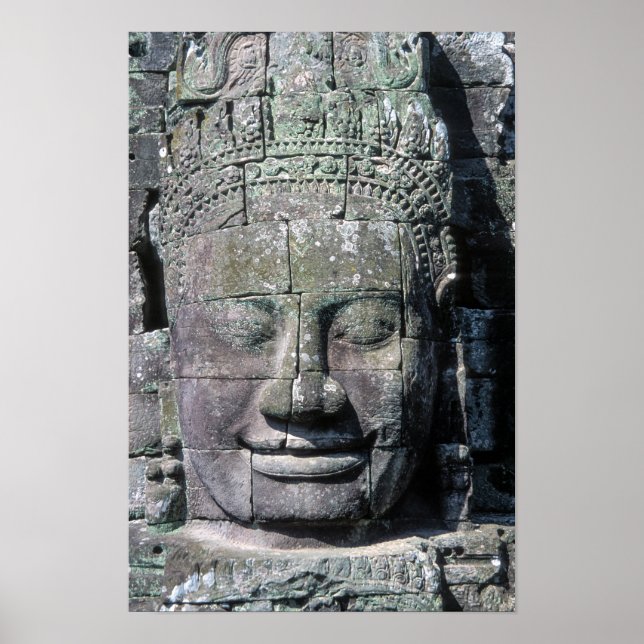 Bayon Temple in Angkor Wat - Kambodja Poster (Framsidan)