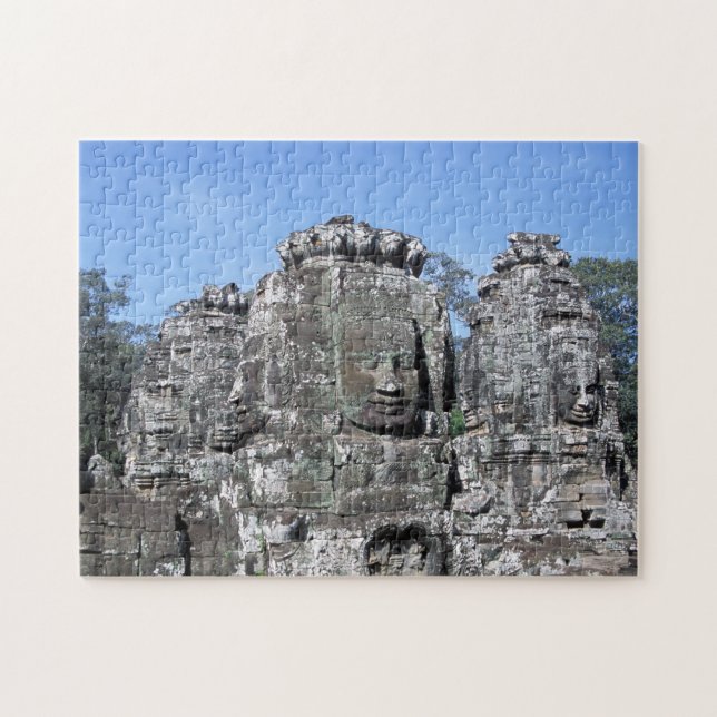 Bayon Temple in Angkor Wat - Kambodja Pussel (Horisontell)