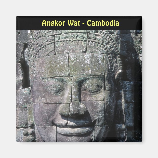 Bayon-templet i Angkor Wat - Kambodja Magnet (Framsidan)