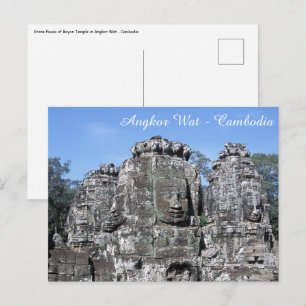 Bayon-templet i Angkor Wat - Kambodja Vykort