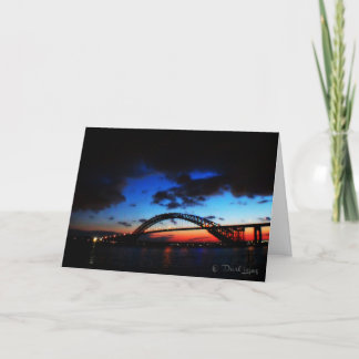 Bayonne Bridge-anteckningskort Kort