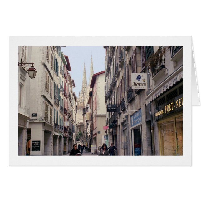 Bayonne frankrike hälsningskort (Framsidan Horizontal)