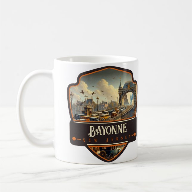 Bayonne, New jersey | VINTAGE Kaffemugg (Vänster)