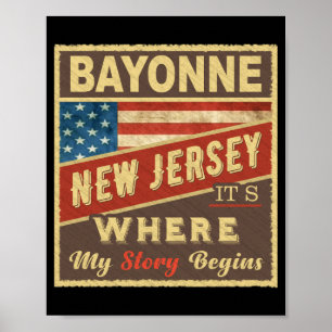 Bayonne Nj Det är där min berättelse börjar Poster