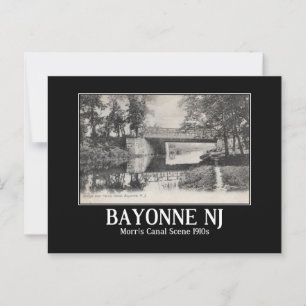 Bayonne NJ Morris Canal 1910s Vykort