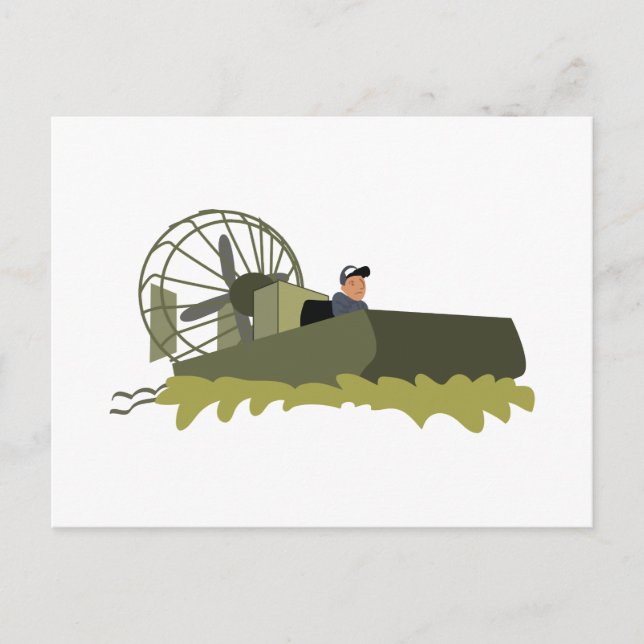 Bayou Airboat Vykort (Framsida)