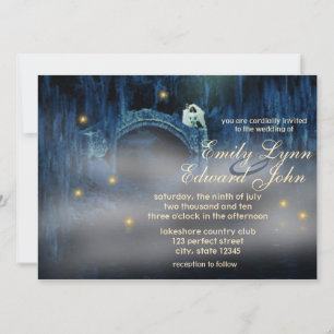 Bayou Bliss Brunette Wedding bjudande Inbjudningar