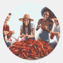 Bayou Bonds: A New Orleans Kräftor Boil and Found Runt Klistermärke