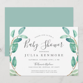 Bayou Botanicals | Baby Shower Inbjudningar