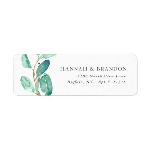 Bayou Botanicals Vit Returadress Etikett