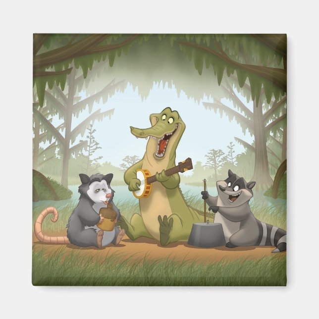 Bayou Jug Band Magnet (Framsidan)