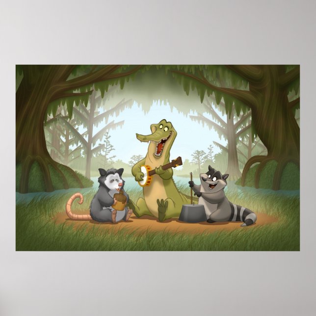 Bayou Jug Band Poster (Framsidan)