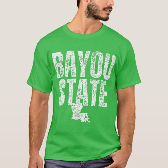 Bayou State Louisiana T Shirt (Framsida)