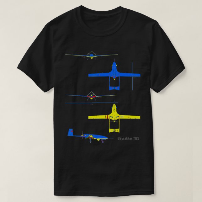 Bayraktar TB2 Bayraktar Drone T Shirt (Design framsida)