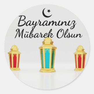 Bayram Sticker Runt Klistermärke