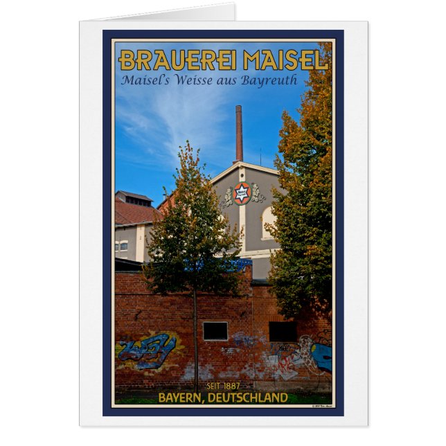 Bayreuth - Maisel Brauerei Hälsningskort (Framsidan)