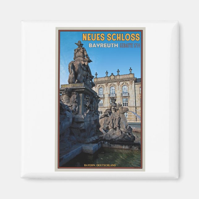Bayreuth - Neues Schloss Magnet (Framsidan)