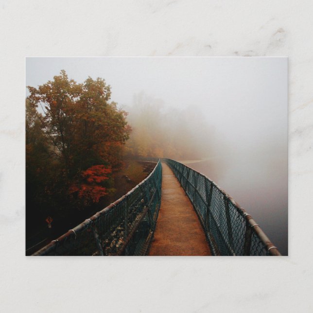 Bays Mountain Dam i Fog Vykort (Framsida)